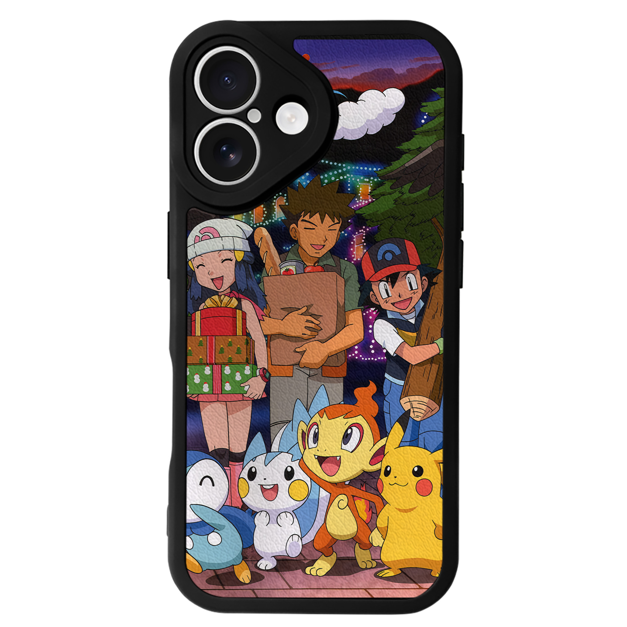 （画像用） ポケットモンスター Pokémon 【iPhone 16シリーズ対応】シリコンスマホケース（レザー調） 材質：シリコン
